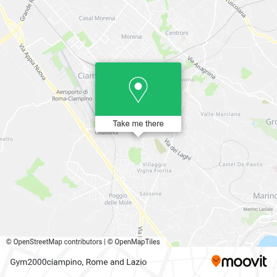 Gym2000ciampino map