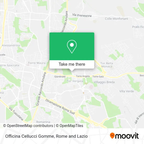 Officina Cellucci Gomme map