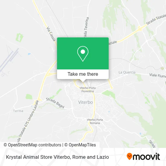 Krystal Animal Store Viterbo map