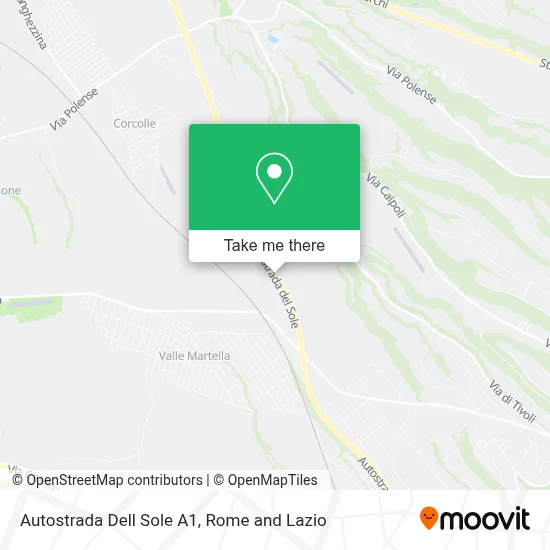 Autostrada Dell Sole A1 map