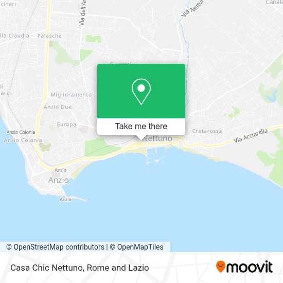 Casa Chic Nettuno map