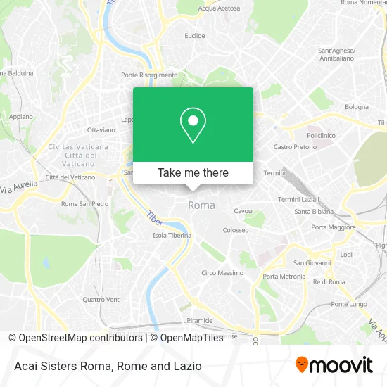 Acai Sisters Roma map