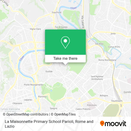 La Maisonnette Primary School Parioli map