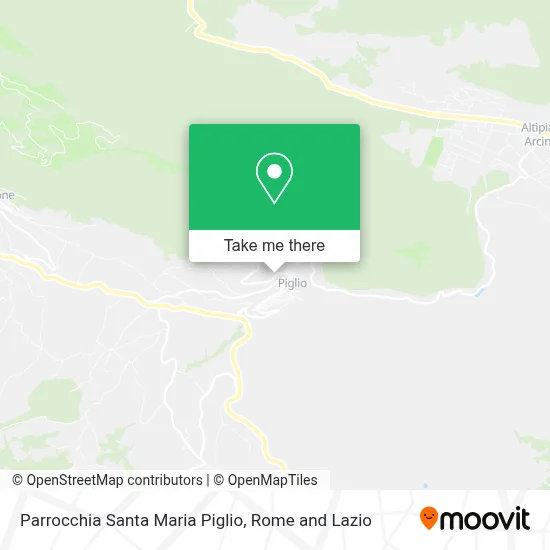 Parrocchia Santa Maria Piglio map