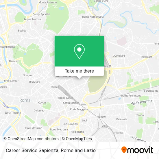 Career Service Sapienza map