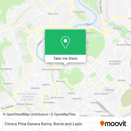 Clinica Pma Genera Roma map