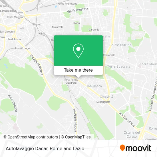 Autolavaggio Dacar map