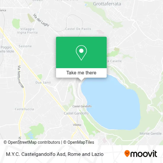 M.Y.C. Castelgandolfo Asd map