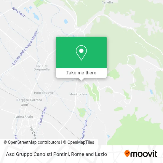 Asd Gruppo Canoisti Pontini map