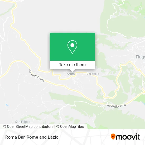 Roma Bar map