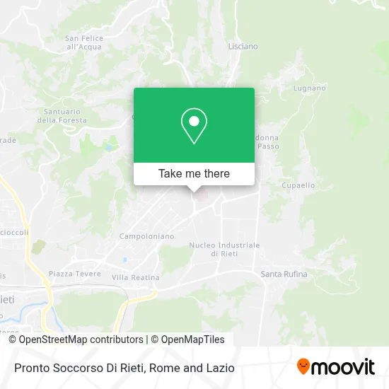 Pronto Soccorso Di Rieti map