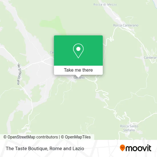 The Taste Boutique map
