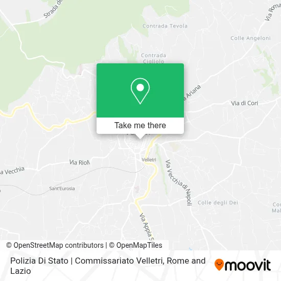 Polizia Di Stato | Commissariato Velletri map