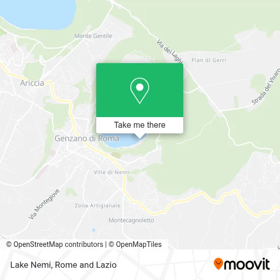 Lake Nemi map
