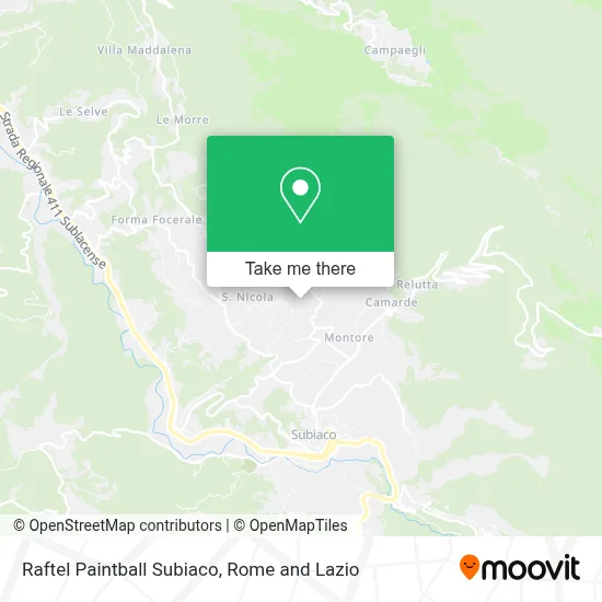 Raftel Paintball Subiaco map
