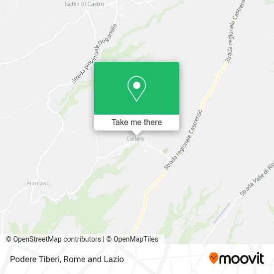 Podere Tiberi map