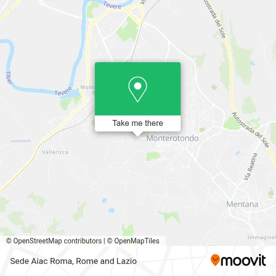 Sede Aiac Roma map