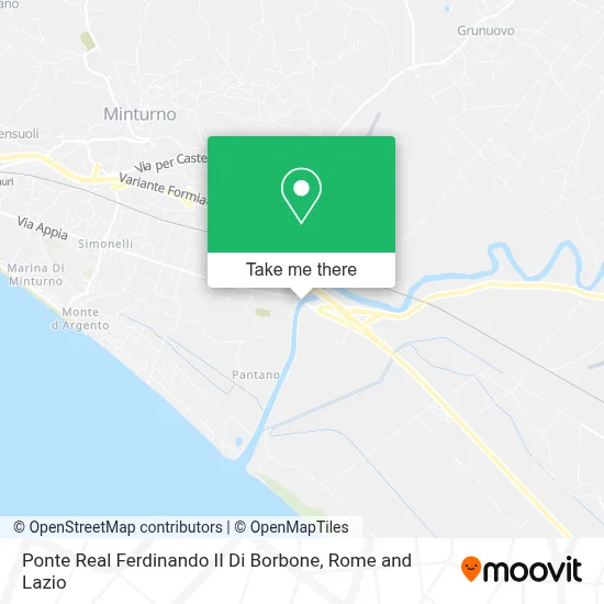 Ponte Real Ferdinando II Di Borbone map