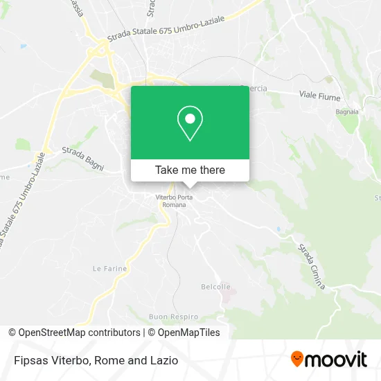 Fipsas Viterbo map
