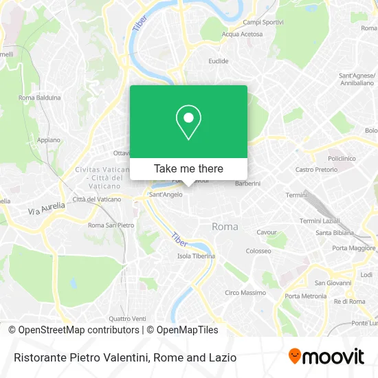 Ristorante Pietro Valentini map