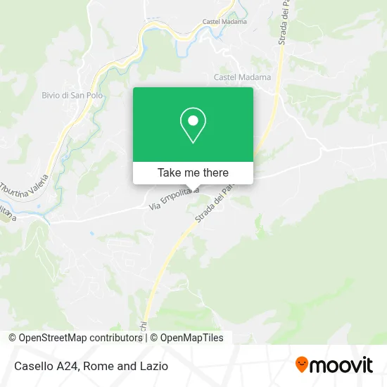 Casello A24 map