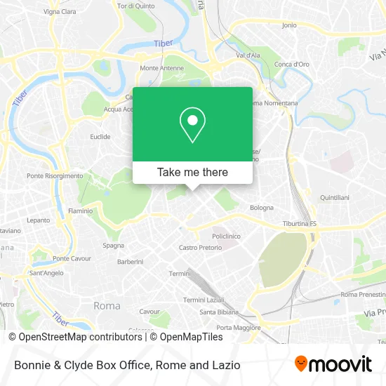 Bonnie & Clyde Box Office map