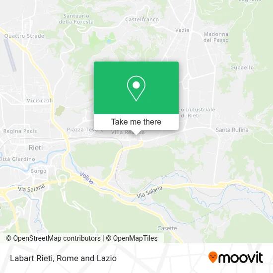 Labart Rieti map