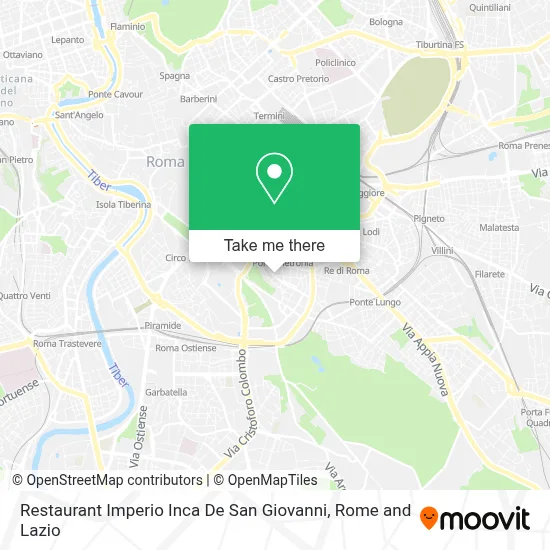 Restaurant  Imperio Inca De San Giovanni map