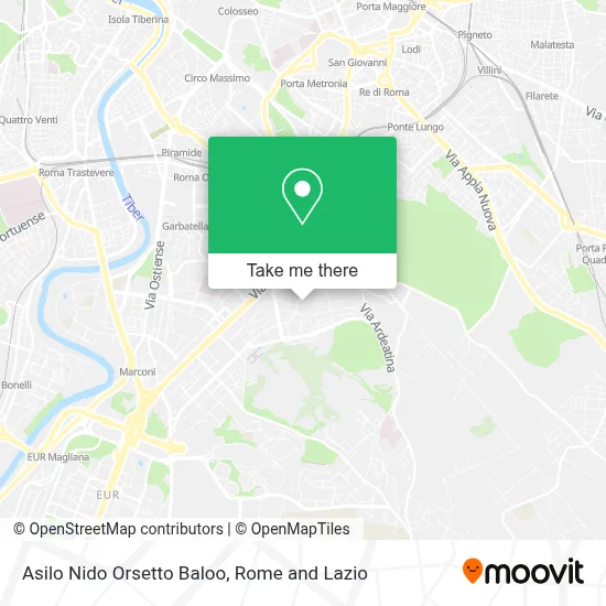 Asilo Nido Orsetto Baloo map