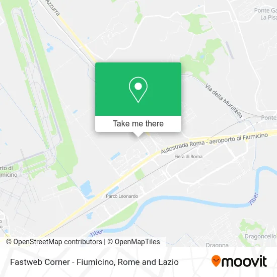 Fastweb Corner - Fiumicino map