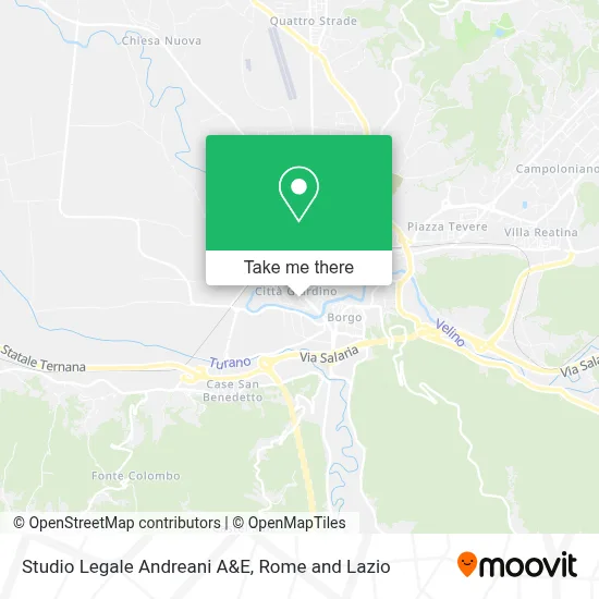 Studio Legale Andreani A&E map