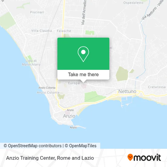 Anzio Training Center map