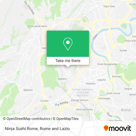 Ninja Sushi Rome map