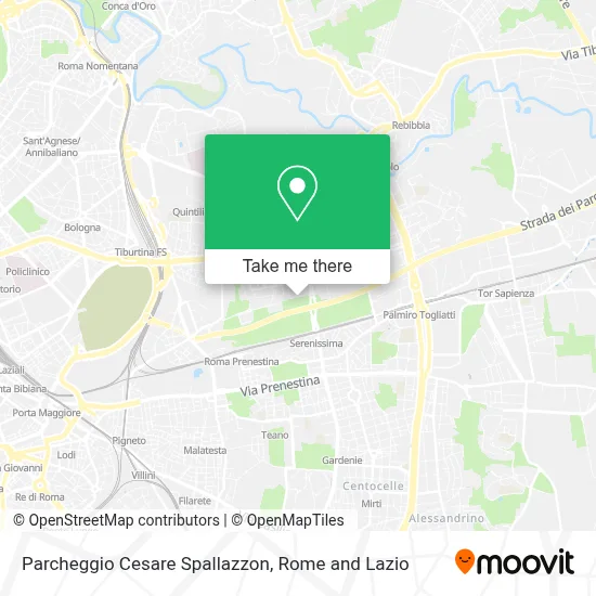 Parcheggio Cesare Spallazzon map