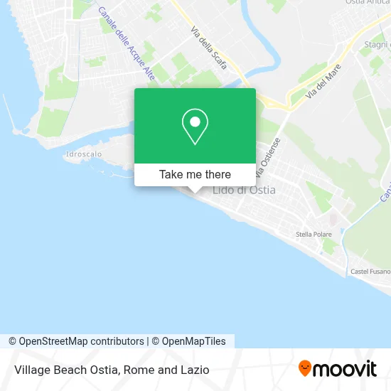 Village Beach Ostia map
