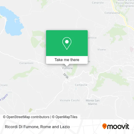 Ricordi Di Fumone map