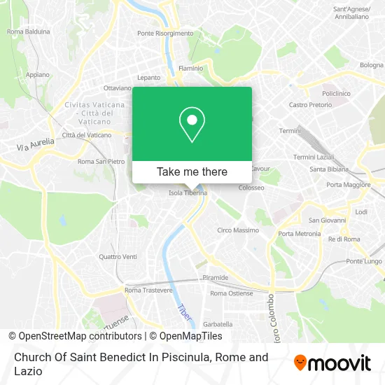 Church Of Saint Benedict In Piscinula map