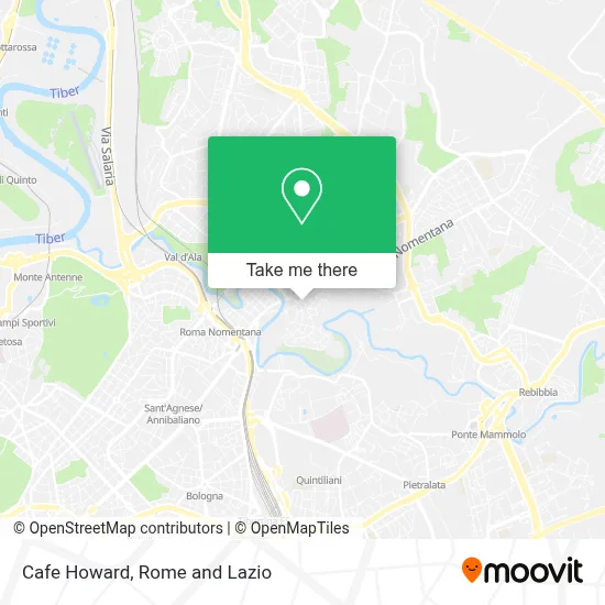 Cafe Howard map