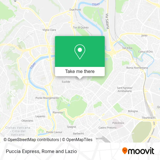 Puccia Express map