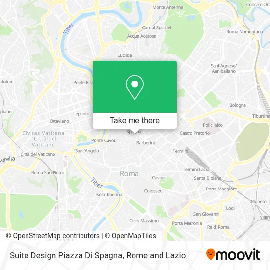 Suite Design Piazza Di Spagna map