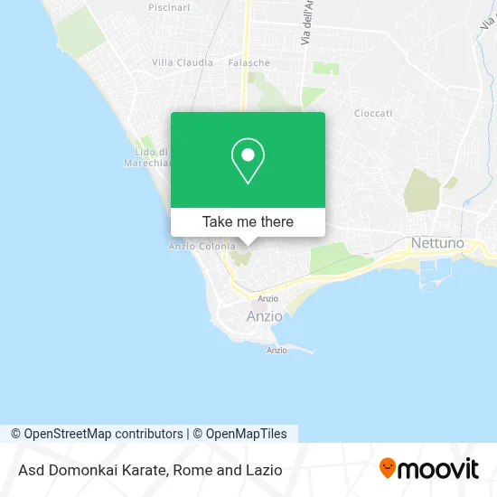 Asd Domonkai Karate map