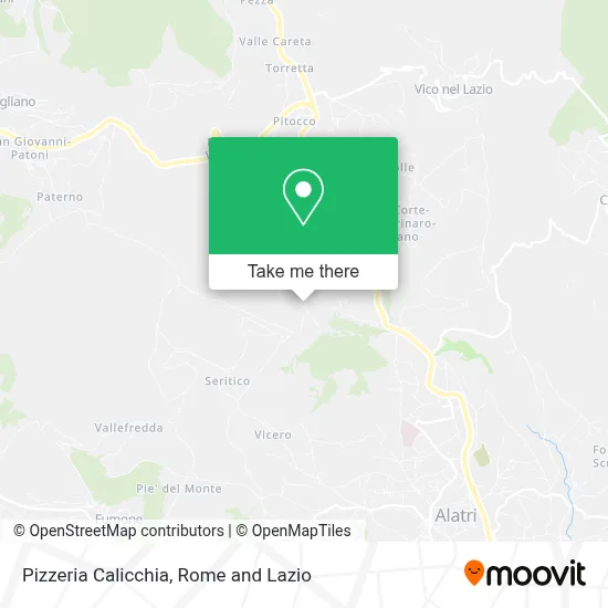 Pizzeria Calicchia map