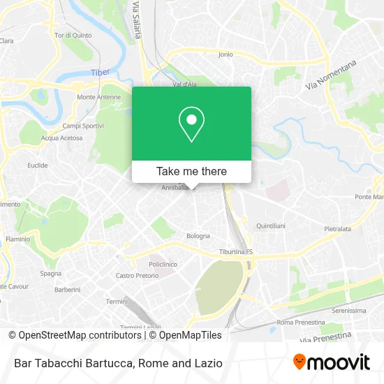 Bar Tabacchi Bartucca map