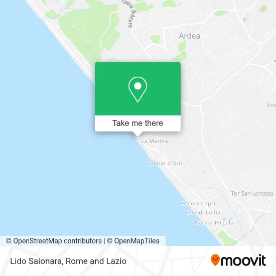 Lido Saionara map