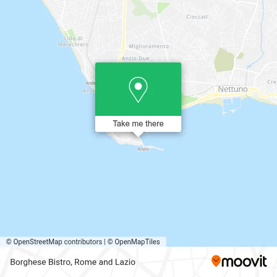 Borghese Bistro map