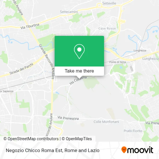 Negozio Chicco Roma Est map