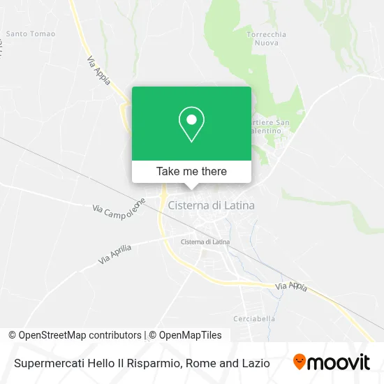 Supermercati Hello Il Risparmio map
