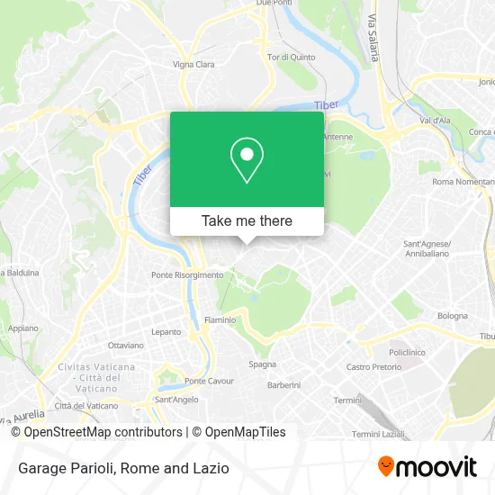 Garage Parioli map