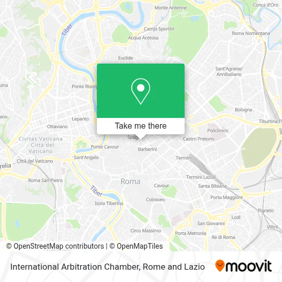 International Arbitration Chamber map