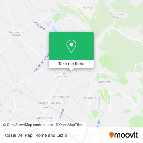 Casal Dei Papi map